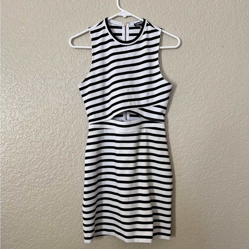 Express Striped Cut Out Dress SMALL